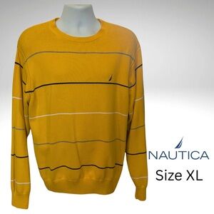 Nautica Men's Crewneck Sweater Size XL. Yellow